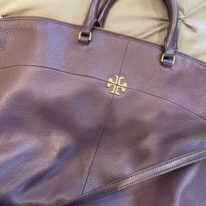 Purple Tory Burch cross body bag